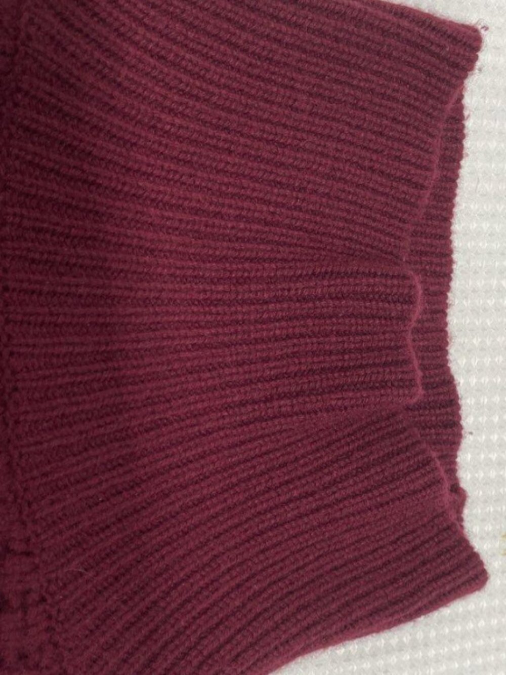 Nili Lotan Houston Cashmere Waffle Turtleneck Sweater Burgundy M - Picture 9 of 9